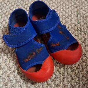 Adidas x Marvel Spider-Man Toddler Water Sandals Shoes Blue Red Size 11 Kids